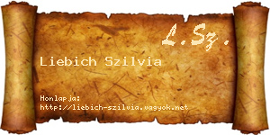 Liebich Szilvia névjegykártya